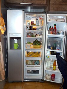 A side-by-side refrigerator-freezer with an icemaker (2011)