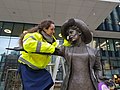 In December 2019, Lucy Branch from Antique Bronze Ltd cleaned and re-waxed the statue