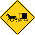 W11-14 Horse-drawn vehicles