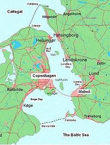 Karte von Öresund