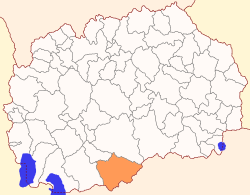 Location of Municipality of Novaci