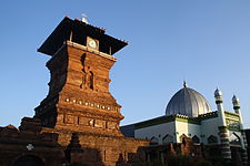 Menara Kudus Mosque in Central Java was built in the 16th century following the Hindu-Buddhist style of the Majapahit era.