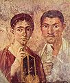 Image 41Pride in literacy was displayed through emblems of reading and writing, as in this portrait of Terentius Neo and his wife (c. 20 AD) (from Roman Empire)