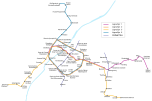 Liniennetzplan der Metro Brüssel
