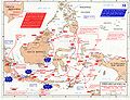 The Japanese lines of advance in the Dutch East Indies, Sarawak and North Borneo (British), and Portuguese Timor