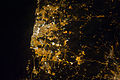 NASA photo of Tel Aviv area at night