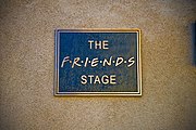 Stage 24 at Warner Bros. studio, named after the television show Friends. The final episode of Friends aired in 2004 with over 52 million viewers in the United States, and the character of Joey remained on television in his own spin-off until 2006.