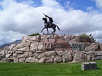 Gertrude Vanderbilt Whitney, Buffalo Bill - The Scout, 1924, commemorating Buffalo Bill in Cody, Wyoming