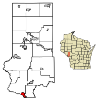 Location of Trempealeau in Trempealeau County, Wisconsin.