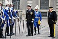 Captain Tim Mahan, commanding officer of the guided-missile cruiser USS Vicksburg (CG-69), inspects the Royal Palace guards (2010)