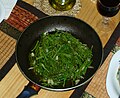 Wild asparagus sauteed with garlic, naam plaa, and soy sauce