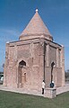 The restored mausoleum of Ayshah bibi near Taraz.