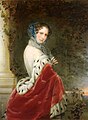 Portrait of Empress Alexandra Fyodorovna (Charlotte of Prussia), wife of Emperor Nicholas I, 1852