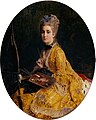 112. Gerolamo Induno, La pittrice, 1871