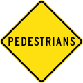 (W6-1) Pedestrians (1964-1989)