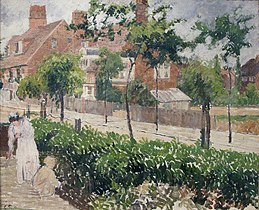 Bath Road by the Impressionist Camille Pissarro, 1897