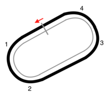 Map of the Bristol Motor Speedway