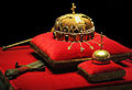 The Holy Crown of Hungary can be found in the central hall