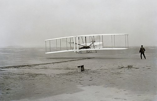 First flight of the Wright Flyer