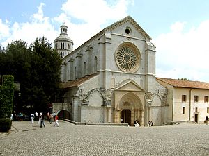 The Cistercian Fossanova Abbey (founded 1208)