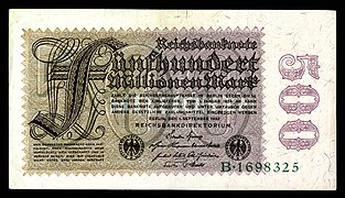 GER-110-Reichsbanknote-500 Million Mark (1923)