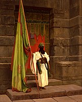 The Standing Bearer, Unfolding the Holy Flag, 1876, Haggin Museum