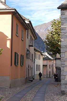 Dorfstrasse in Avegno