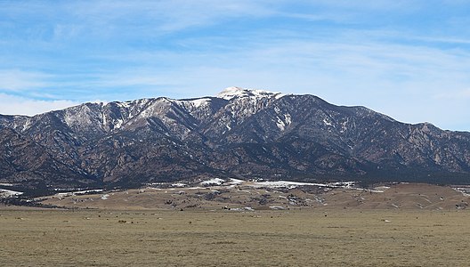 157. The summit of Greenhorn Mountain is the highest point in Colorado's Wet Mountains.