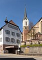 Kirche mit Rathaus in Altheim