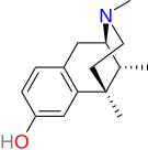 Chemical structure of Metazocine.