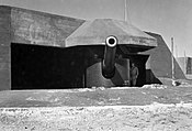 Mk VII with a concrete hood at Fort Nepean in 1943
