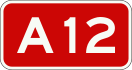 A12 motorway shield}}