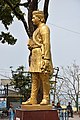 Statue of Bhanubhakta Acharya wearing Daura-suruwal and Birke topi