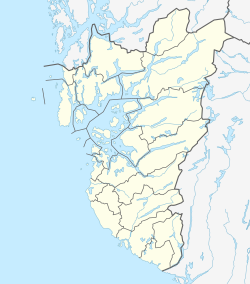 Ålgård is located in Rogaland