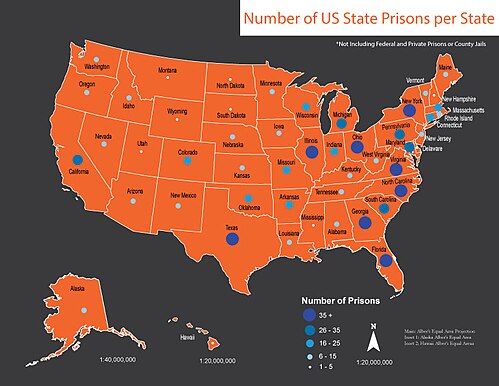 US State Prisons Per State