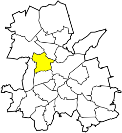 Location of Orzepowice within Rybnik