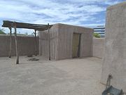 This is a representation of what a Hohokam house looked like 700 years ago.
