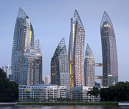 Reflections at Keppel Bay apartment complex in Keppel Bay, Singapore by Daniel Libeskind (2011)