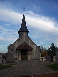 The church in Saint-Martin-du-Mont