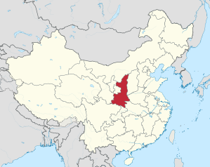 Lage von Shǎnxī Shěng in China