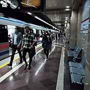 Shiraz Metro-Namazi Station-Passengers during COVID-19- April 2022