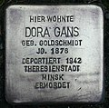 Stolperstein für Dora Gans (Uhlandstraße 72)