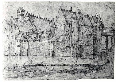 Schloss Tervuren um 1604–1605 vor der Rekonstruktion durch den Erzherzöge Albert und Isabella