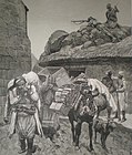 Turkish refugees from Eastern Rumelia in 1885 drawn for the Illustrated London News