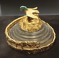 Nomadic gold crown excavated in the Ordos, 3rd century BC[13]