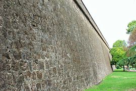Large south-facing wall