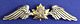 CAF pilot's wing, c. 1920, no hallmark on reverse. Custom gold and silver-plated by AVM A.E. Godfrey for his dress uniform