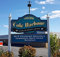Cole Harbour city sign
