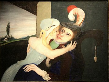 "Liebespaar" (ungar.: Szerelmespár), Öl auf Leinwand 1902