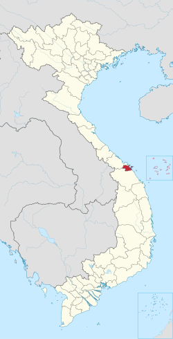 Location of Da Nang